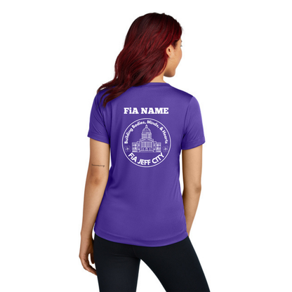 Jeff City - PERSONALIZED Sport Tek V-Neck Short Sleeve Performance Tee