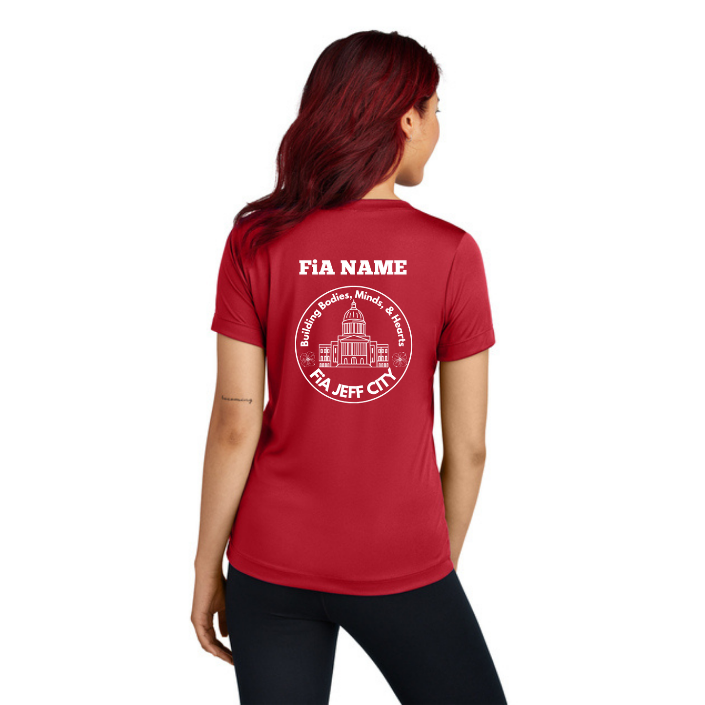 Jeff City - PERSONALIZED Sport Tek V-Neck Short Sleeve Performance Tee