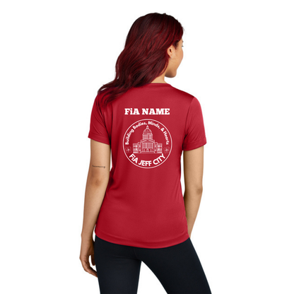 Jeff City - PERSONALIZED Sport Tek V-Neck Short Sleeve Performance Tee