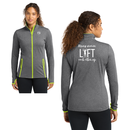 Strong Women - Sport-Tek Women's Sport-Wick Stretch Contrast Full-Zip Jacket