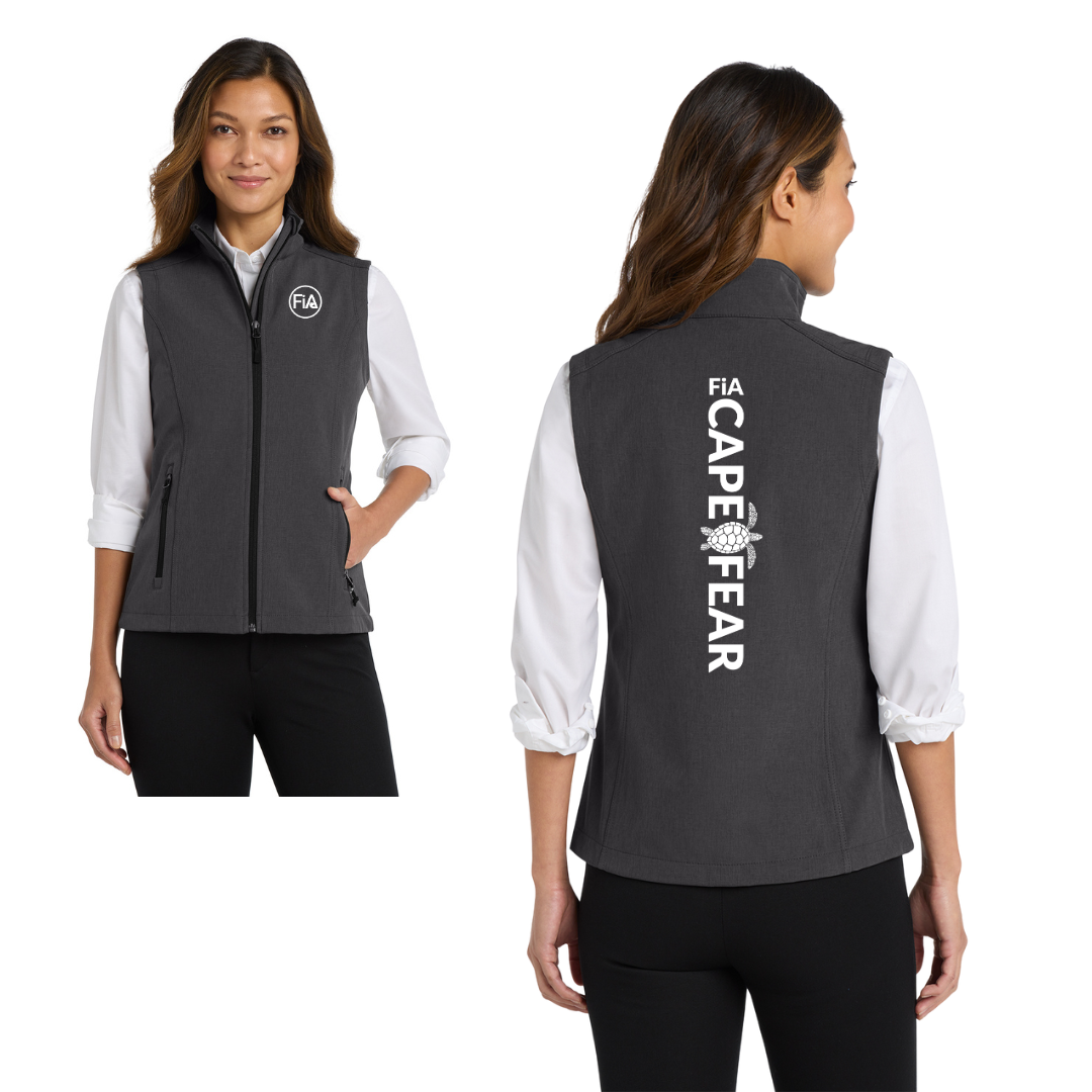 NC - Cape Fear PRINTED Port Authority Women's Core Soft Shell Vest