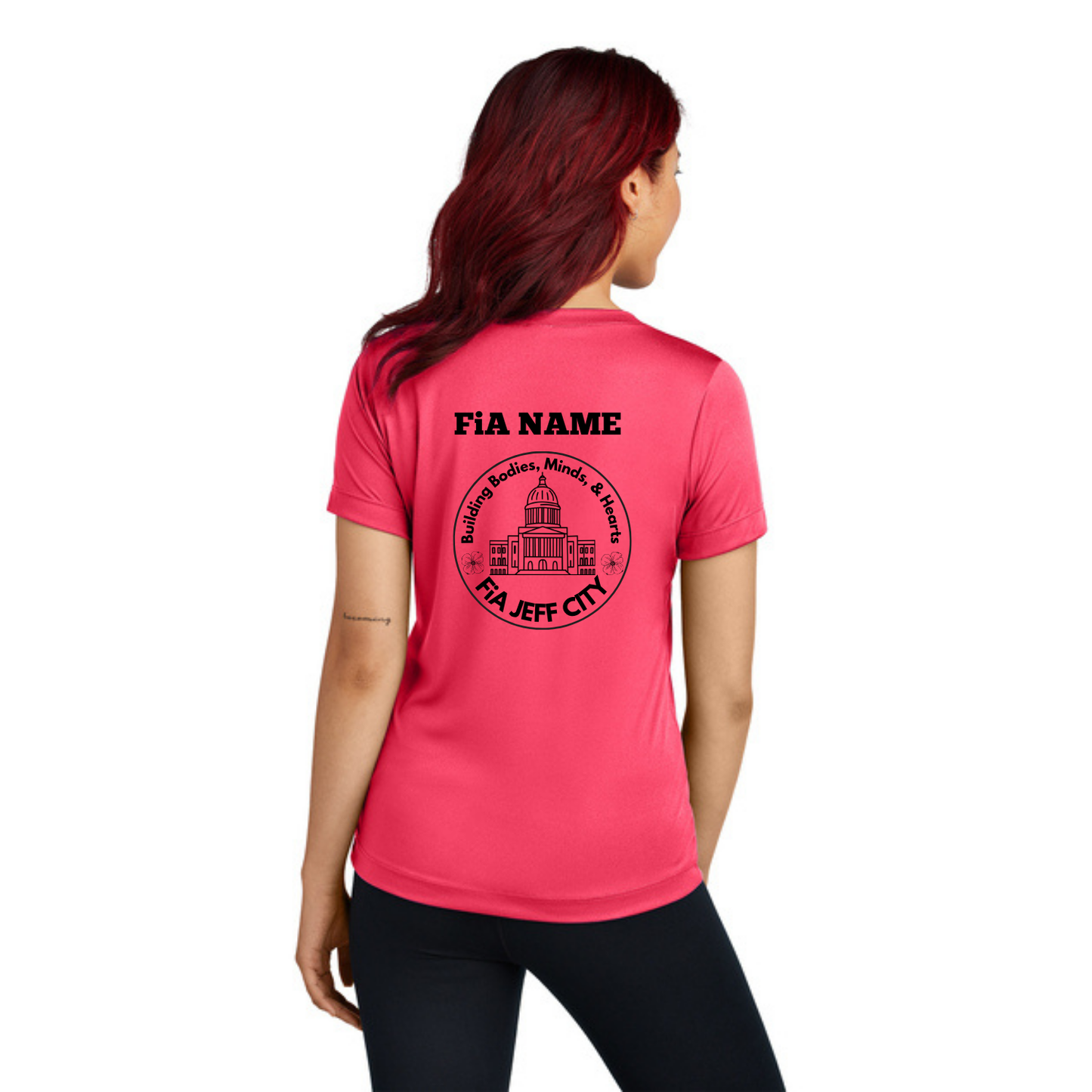 Jeff City - PERSONALIZED Sport Tek V-Neck Short Sleeve Performance Tee