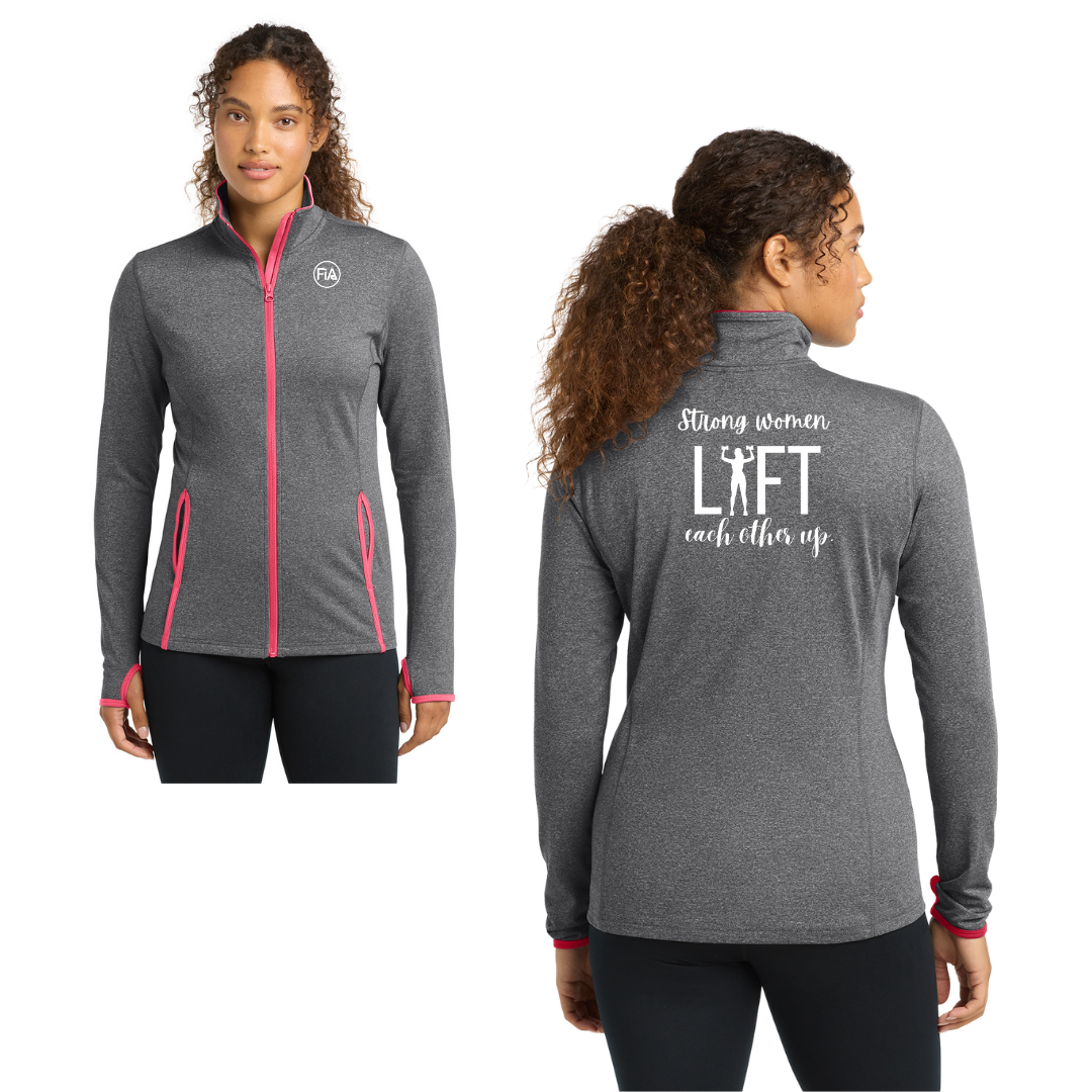 Strong Women - Sport-Tek Women's Sport-Wick Stretch Contrast Full-Zip Jacket