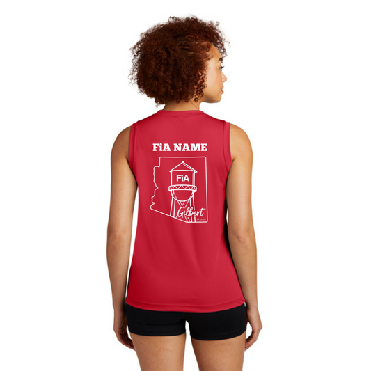 Gilbert AZ - PERSONALIZED Sport Tek Women's Sleeveless V-Neck Tee