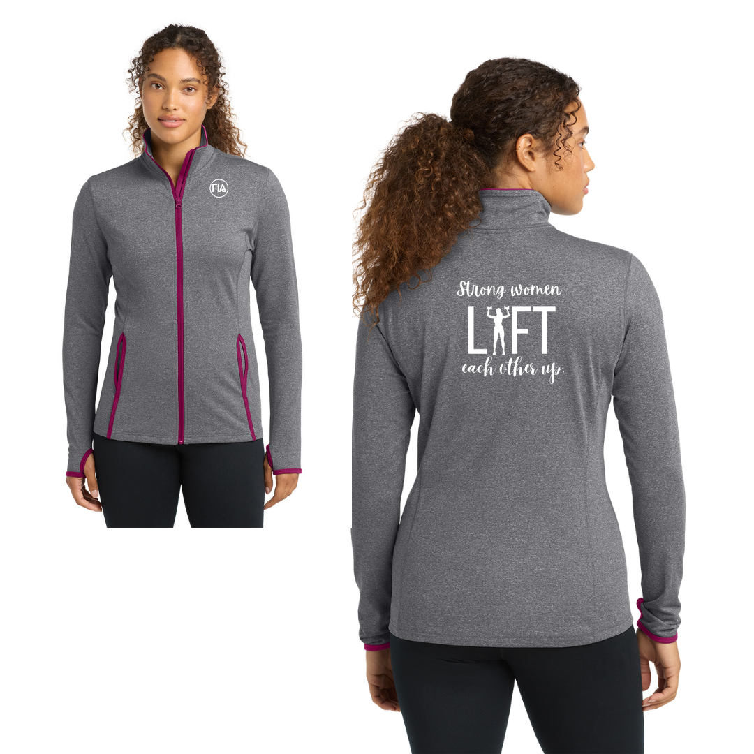 Strong Women - Sport-Tek Women's Sport-Wick Stretch Contrast Full-Zip Jacket