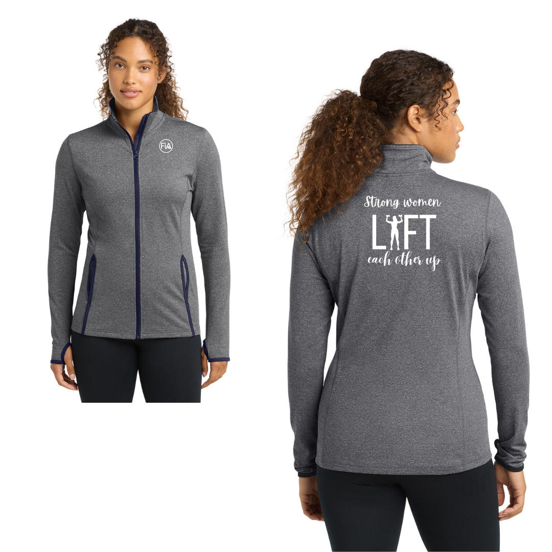 Strong Women - Sport-Tek Women's Sport-Wick Stretch Contrast Full-Zip Jacket