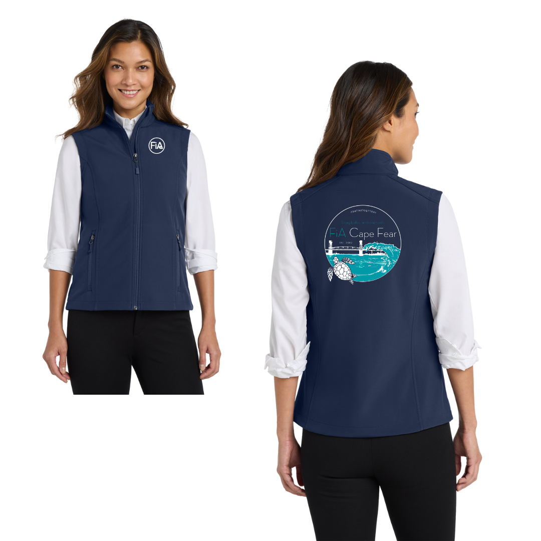 FINAL SALE - Cape Fear PRINTED Port Authority Women's Core Soft Shell Vest