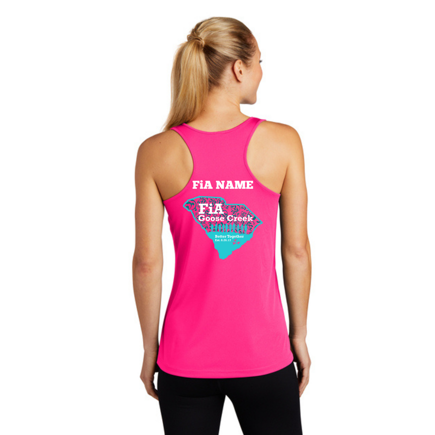 Goose Creek, SC - PERSONALIZED Sport Tek Racerback Tank