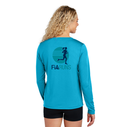 FiA Runs - Sport Tek Long Sleeve Competitor V-Neck Tee