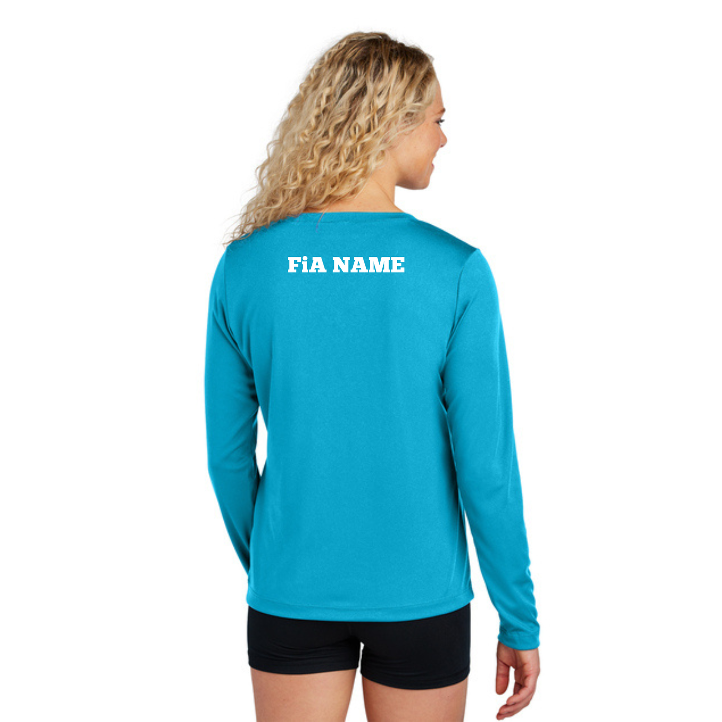 PERSONALIZED Sport Tek Long Sleeve Competitor V-Neck Tee.WEST