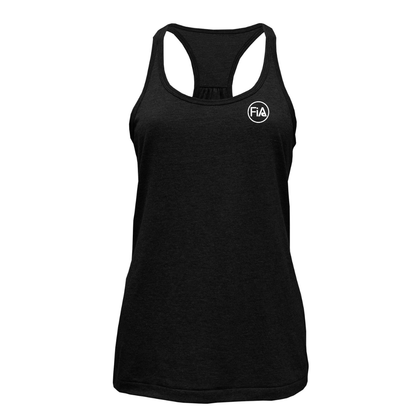 Shirred Cotton Blend Racerback Tank Top.EAST