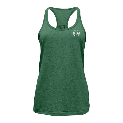 Shirred Cotton Blend Racerback Tank Top.EAST