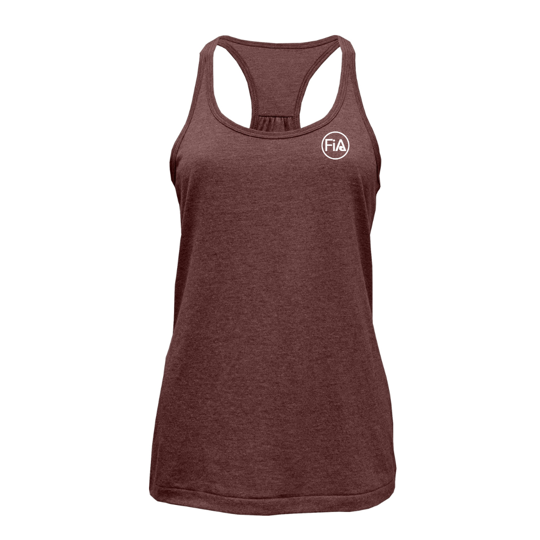 Shirred Cotton Blend Racerback Tank Top.EAST