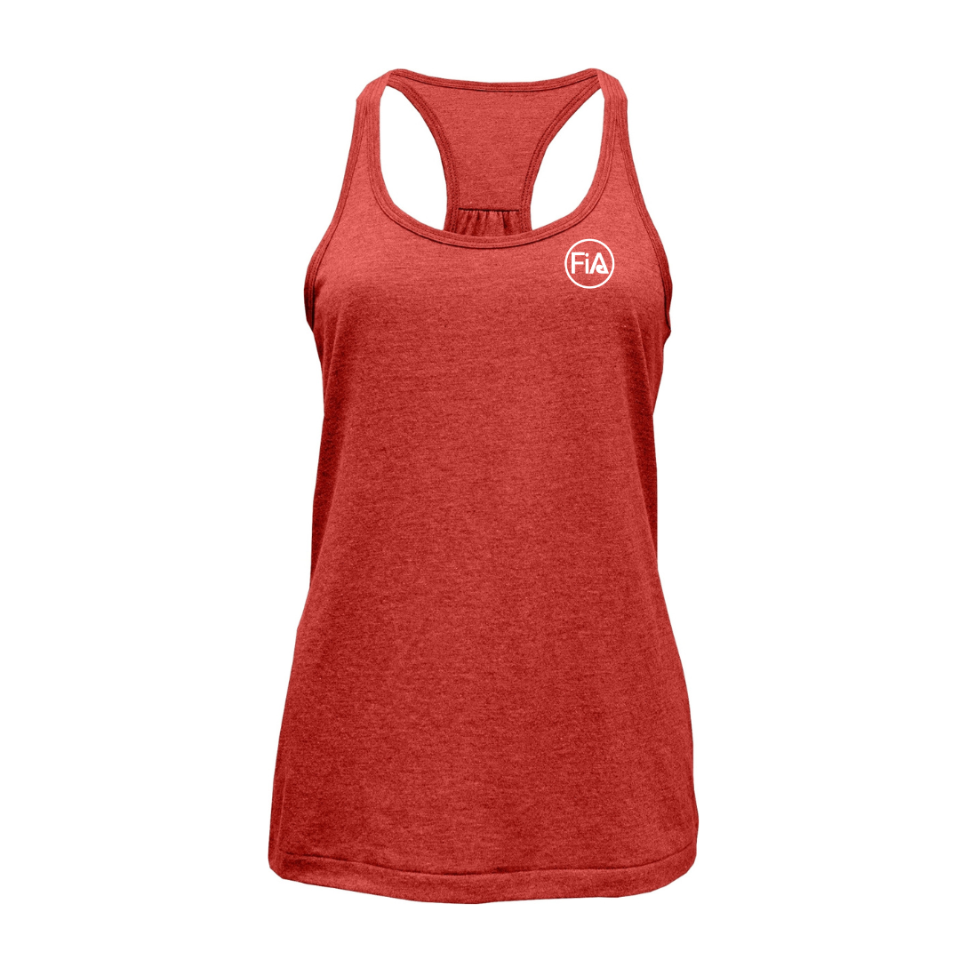 Shirred Cotton Blend Racerback Tank Top.EAST