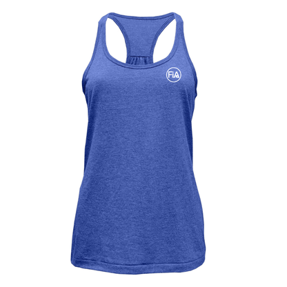 Shirred Cotton Blend Racerback Tank Top.EAST