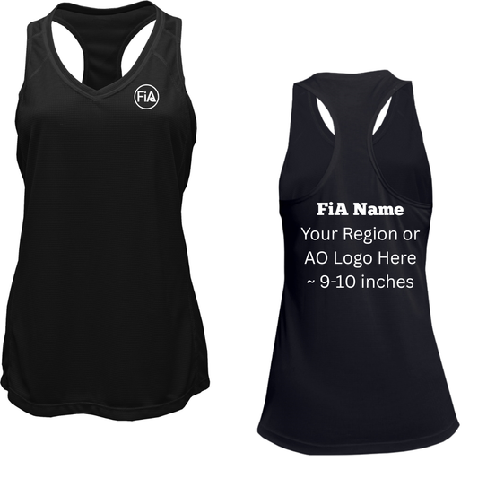 PERSONALIZED V-Neck Racerback Tank Top.TX