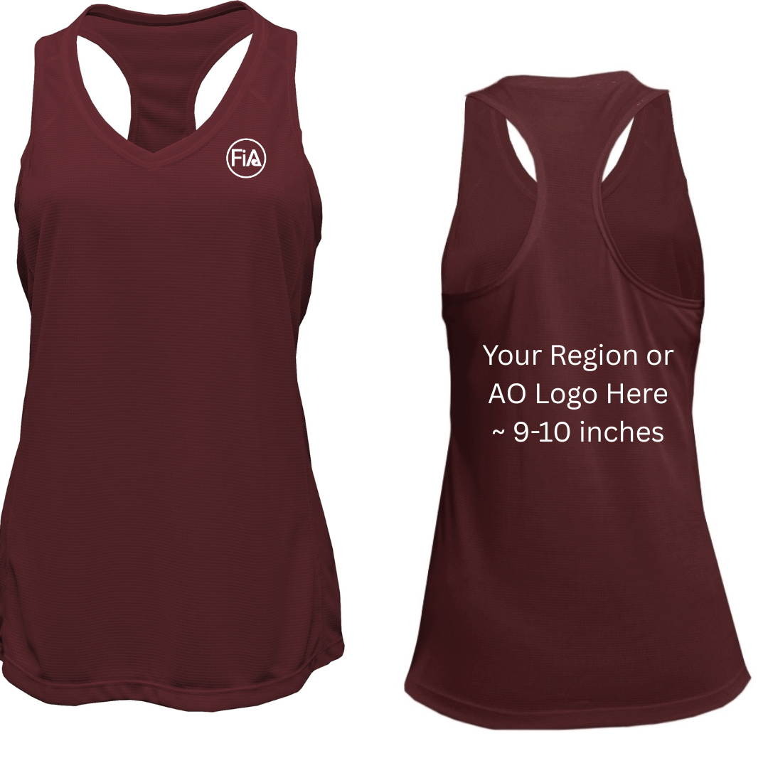 V-Neck Racerback Tank Top.CENTRAL