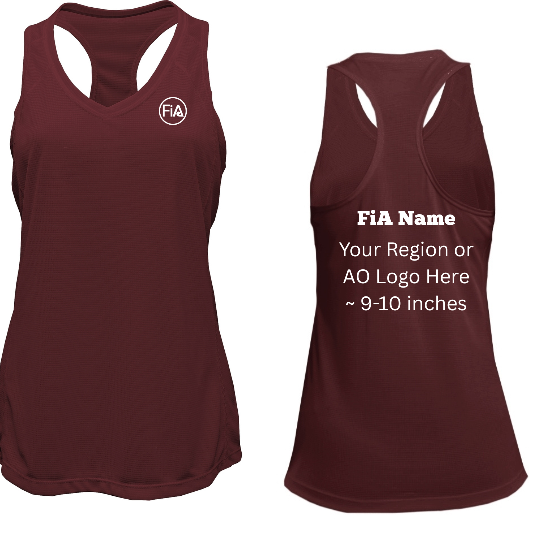PERSONALIZED V-Neck Racerback Tank Top.NC