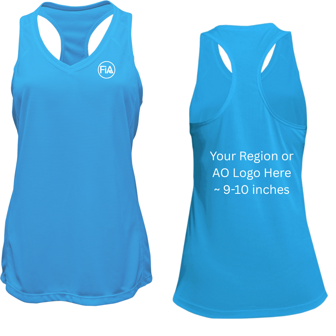 V-Neck Racerback Tank Top.CENTRAL