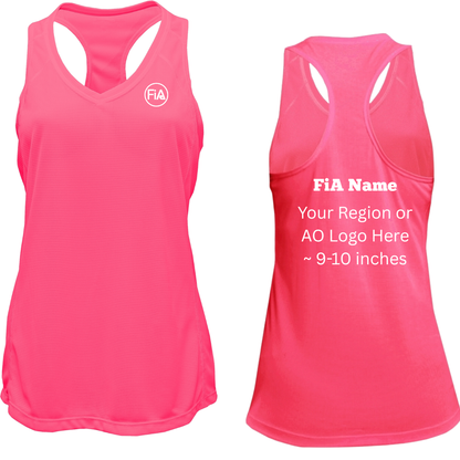 PERSONALIZED V-Neck Racerback Tank Top.NC