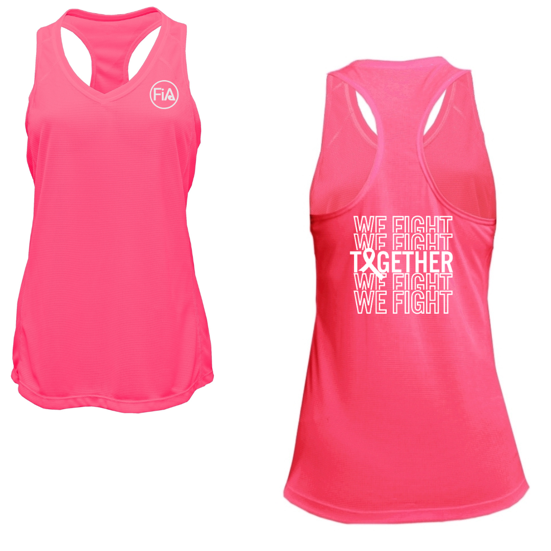 Together We Fight - V-Neck Racerback Tank Top