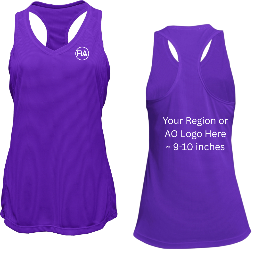 V-Neck Racerback Tank Top.CENTRAL