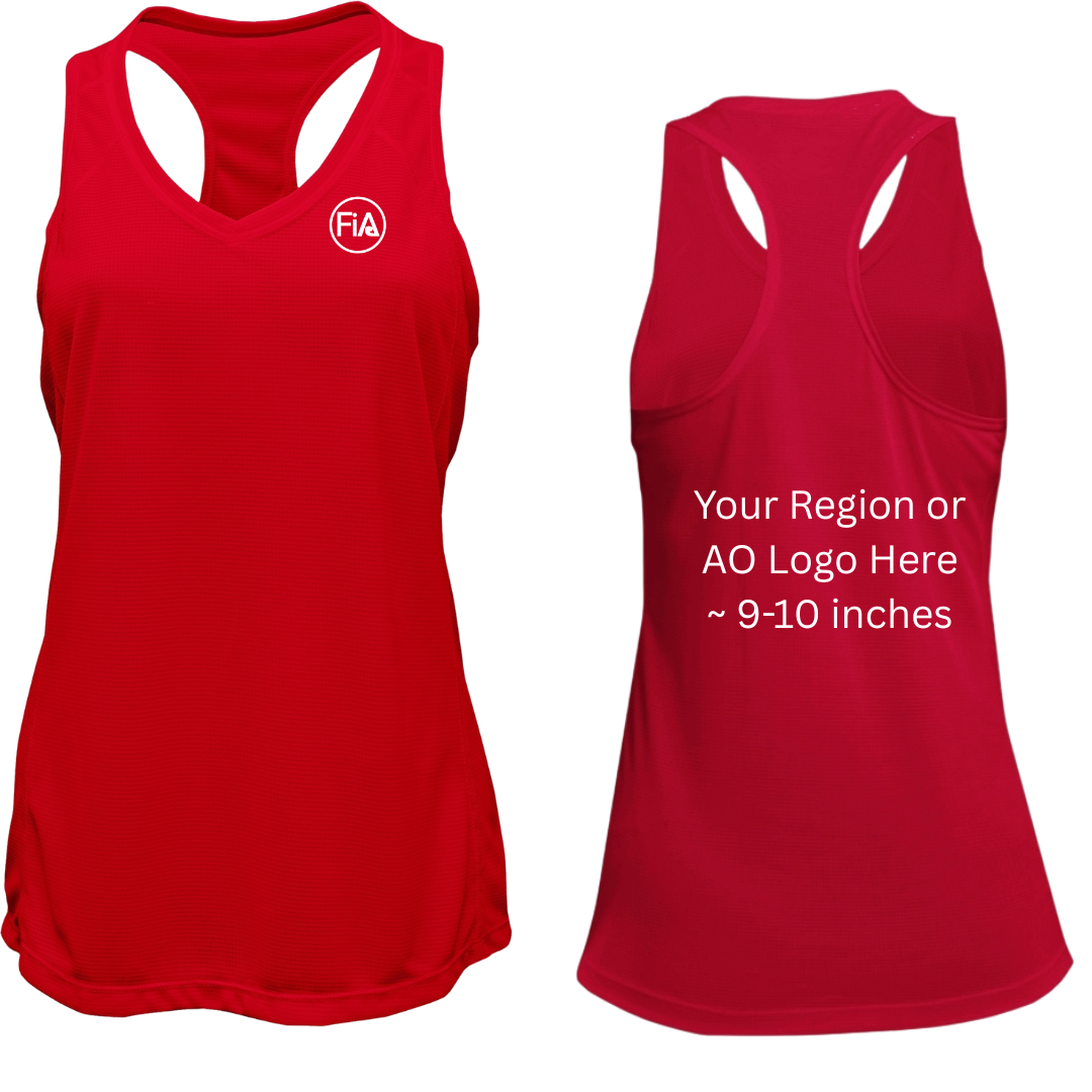 V-Neck Racerback Tank Top.CENTRAL