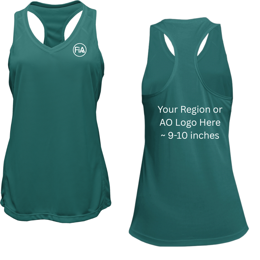 V-Neck Racerback Tank Top.CENTRAL