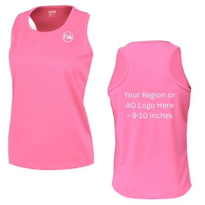Mesh Racerback Tank Top.CENTRAL