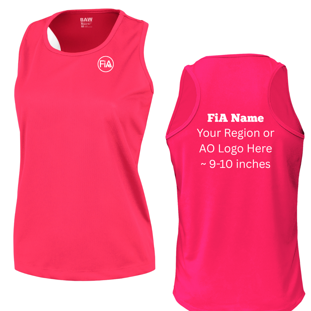PERSONALIZED Mesh Racerback Tank Top.EAST
