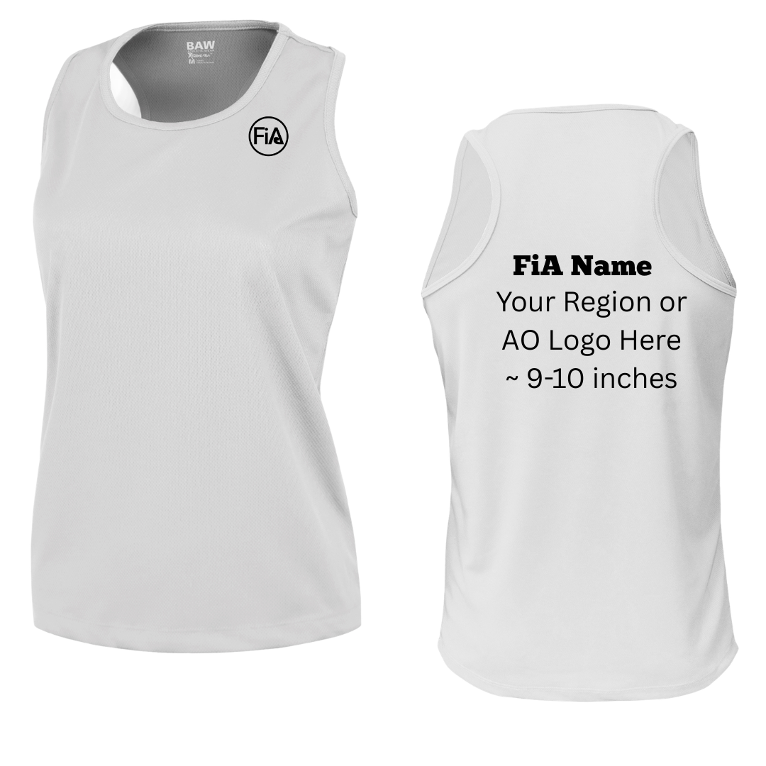 PERSONALIZED Mesh Racerback Tank Top.EAST