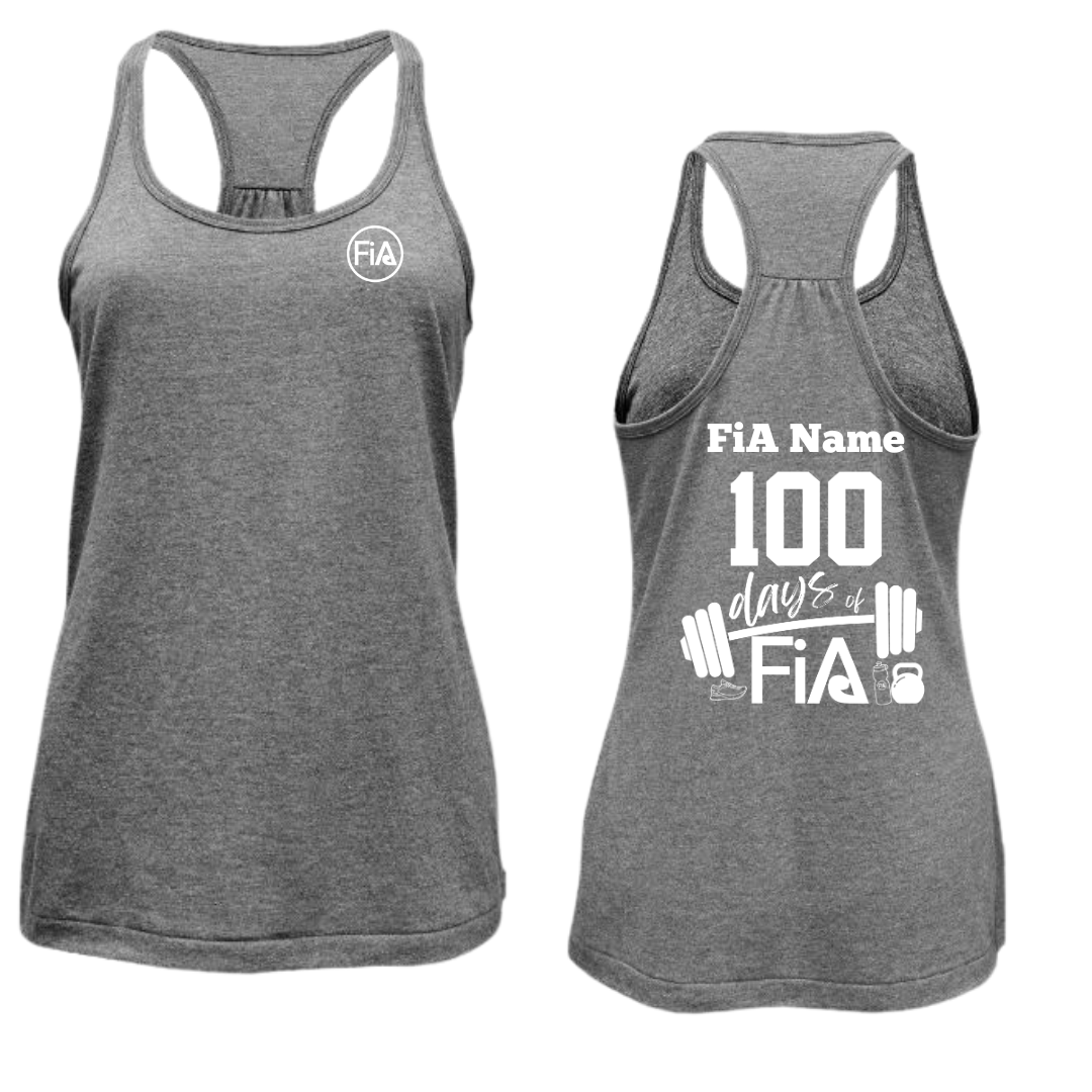 100 days of FiA - Shirred Cotton Blend Racerback Tank Top