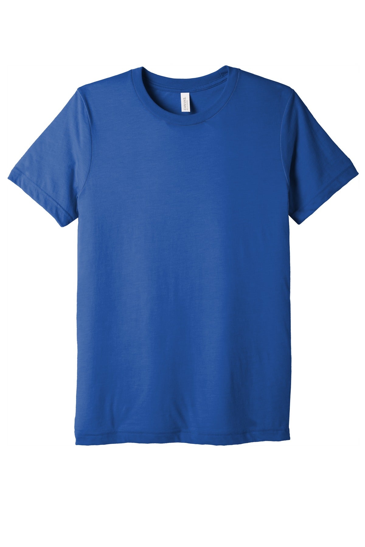 Bella Canvas Triblend — True Royal Triblend blank garment color reference; includes FiA Always front design