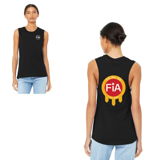 Tulsa, OK - Bella Canvas Women’s Jersey Muscle Tank