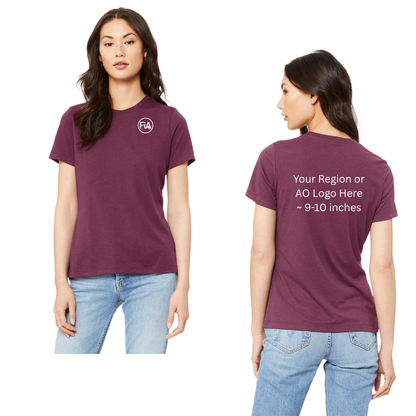 BELLA CANVAS Women’s Relaxed Jersey Short Sleeve Tee.WEST