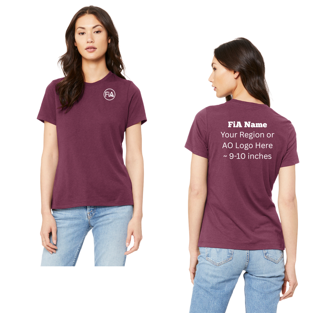 PERSONALIZED BELLA CANVAS Women’s Relaxed Jersey Short Sleeve Tee.EAST