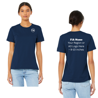 PERSONALIZED BELLA CANVAS Women’s Relaxed Jersey Short Sleeve Tee.EAST