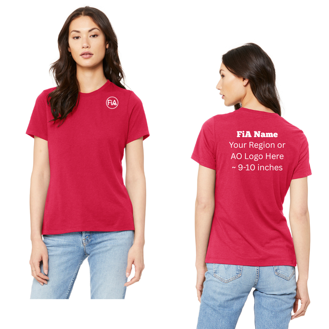 PERSONALIZED BELLA CANVAS Women’s Relaxed Jersey Short Sleeve Tee.EAST