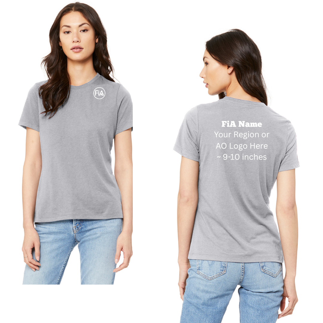 PERSONALIZED BELLA CANVAS Women’s Relaxed Jersey Short Sleeve Tee.EAST