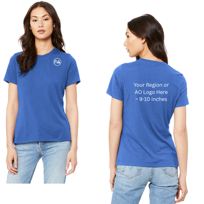 BELLA CANVAS Women’s Relaxed Jersey Short Sleeve Tee.WEST