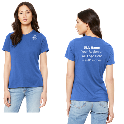 PERSONALIZED BELLA CANVAS Women’s Relaxed Jersey Short Sleeve Tee.EAST