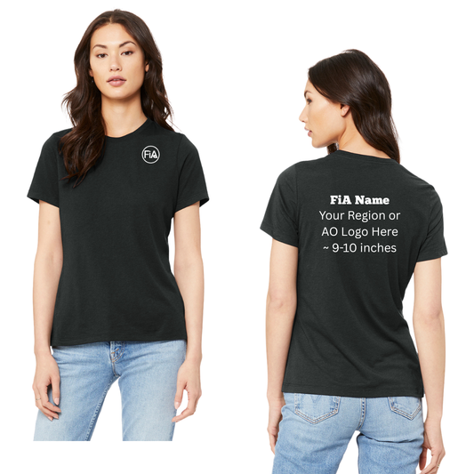 PERSONALIZED BELLA CANVAS Women’s Relaxed Jersey Short Sleeve Tee.TX