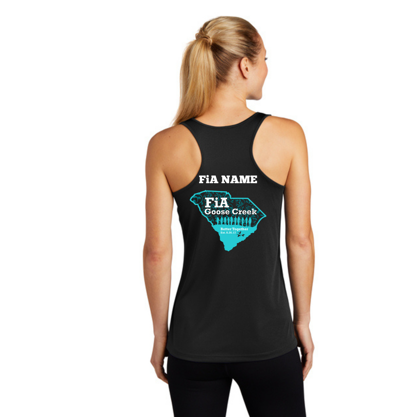 Goose Creek, SC - PERSONALIZED Sport Tek Racerback Tank