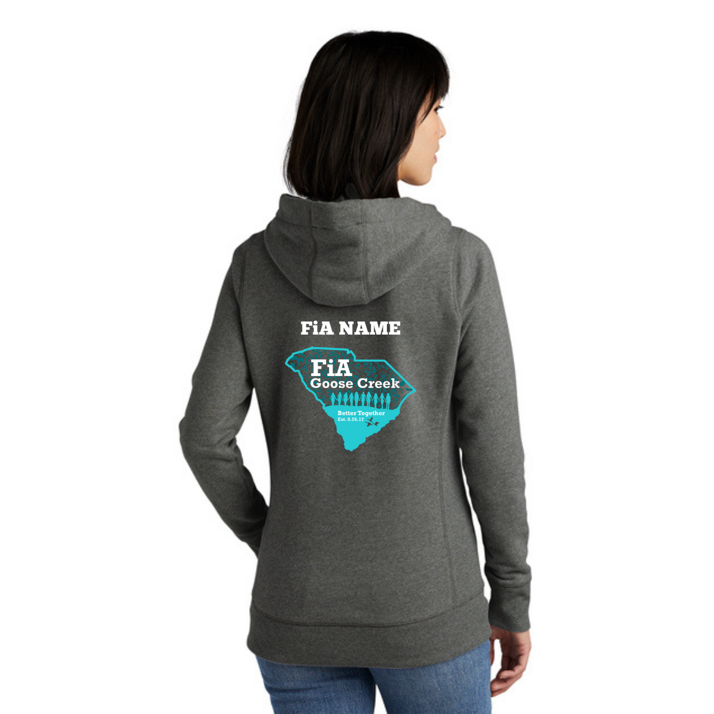 Goose Creek, SC - PERSONALIZED New Era Women's French Terry Pullover Hoodie