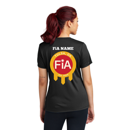 Tulsa, OK- PERSONALIZED Sport Tek V-Neck Short Sleeve Performance Tee