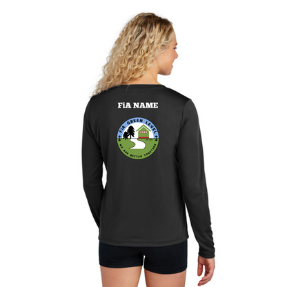 Green Level, NC - PERSONALIZED Sport Tek Long Sleeve Performance V-Neck Tee