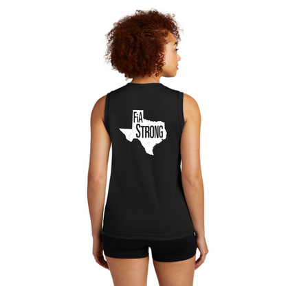FiA Strong - Sport Tek Sleeveless Performance V-Neck Tee