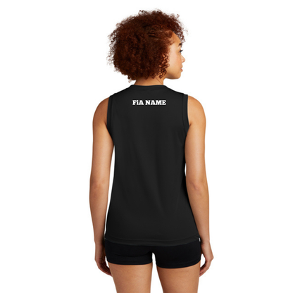 PERSONALIZED Sport Tek Sleeveless Performance V-Neck Tee.WEST