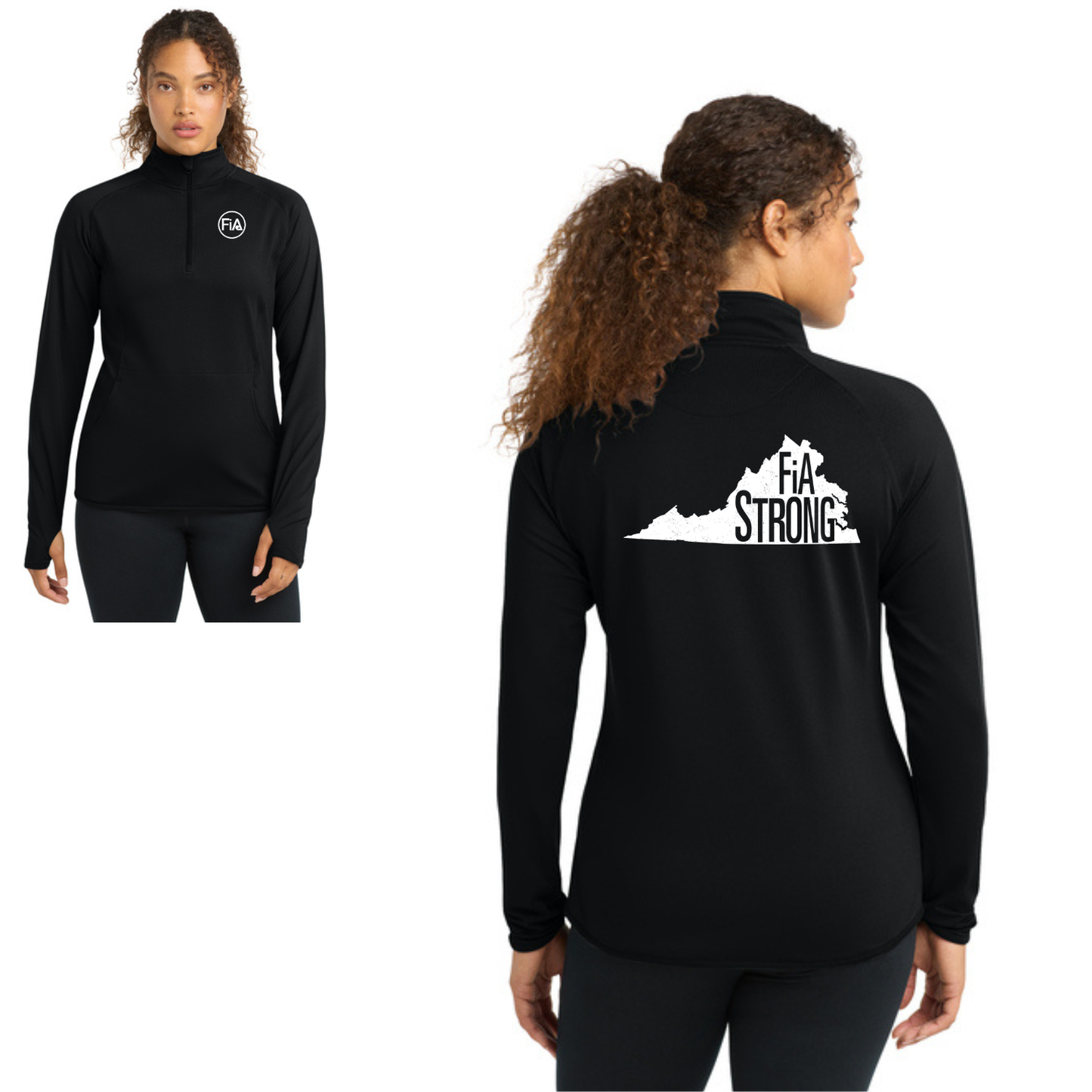 Virginia Strong - Sport Tek Sport-Wick Stretch 1/4-Zip Pullover