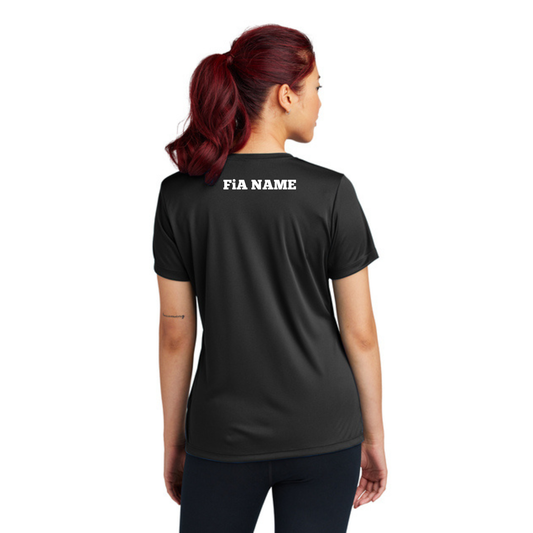 PERSONALIZED Sport Tek V-Neck Short Sleeve Performance Tee.CENTRAL